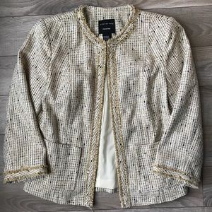 Doncaster Size 4 Fall Cream + Metallic Gold Jacket